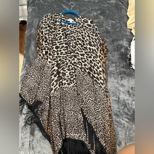 Cheetah pattern cover up. One size